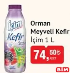 İÇİM ORMAN MEYVELİ KEFİR 1 L fiyat ve kampanya bilgisi